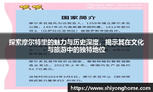 探索摩尔特里的魅力与历史深度，揭示其在文化与旅游中的独特地位